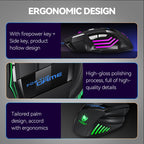 T-WOLF M1 7-keys RGB Atmosphere Light USB Gaming Wired Mouse