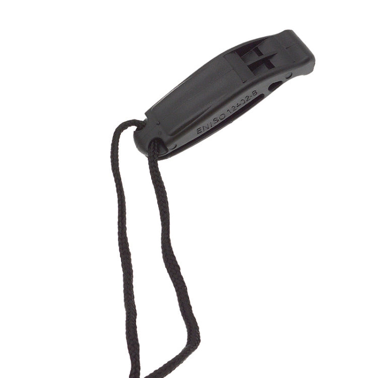 Dual-Frequency Outdoor Survival Whistle With Built-In Lanyard