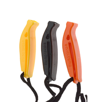 Dual-Frequency Outdoor Survival Whistle With Built-In Lanyard