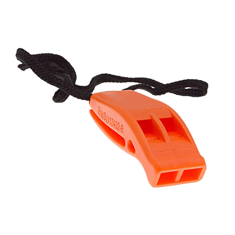 Dual-Frequency Outdoor Survival Whistle With Built-In Lanyard
