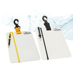 KEEP DIVING Underwater Record Writing Tablet For Scuba Diving, Black Small, Black Large, Yellow Small, Yellow Large