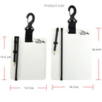 KEEP DIVING Underwater Record Writing Tablet For Scuba Diving, Black Small, Black Large, Yellow Small, Yellow Large