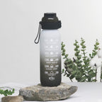 1000ml Large Capacity Tritan Water Mug Gradient Color Outdoor Sports Water Bottle