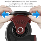 Portable Car Heater Small Fan Defogger, 12V Black, 12V Red, 24V Black, 24V Red