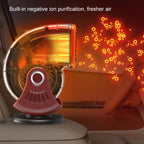 Portable Car Heater Small Fan Defogger, 12V Black, 12V Red, 24V Black, 24V Red