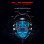 YINDIAO Q7 Colorful Light Computer Wired Headset USB Gaming Headset, Dual 3.5mm + USB Black, Dual 3.5mm + USB White, Dual 3.5mm + USB Pink, USB7.1 Sound Card Black, USB7.1 Sound Card White, USB7.1 Sound Card Pink