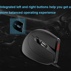 ZELOTES T50 9-Keys RGB Lighting Effect Vertical Grip Ergonomic Programming Wired Mouse, T50