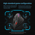 ZELOTES T50 9-Keys RGB Lighting Effect Vertical Grip Ergonomic Programming Wired Mouse, T50
