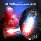 LED Shoulder Flashlight Bike Tail Light Type-C Recharge Outdoor Flashlight With Clip Patrol Safety Warning Lamp