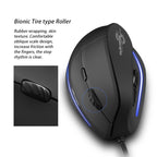 ZELOTES T20 6-Keys Vertical Grip Ergonomic Laptop Wired Mouse, T20