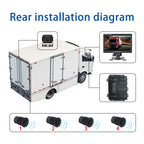 7 Inch Reversing Detection Visible AHD Digital Radar Image