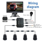 7 Inch Reversing Detection Visible AHD Digital Radar Image