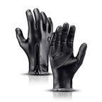 Kyncilor Winter Thermal PU Gloves Touchscreen Windproof Water-Resistant with Anti-Slip Grip, S, M, L, XL
