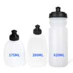 PE Plastic Sports Water Bottle Outdoor Running Waist Pack Small Water Bottle, 175ml, 280ml, 620ml