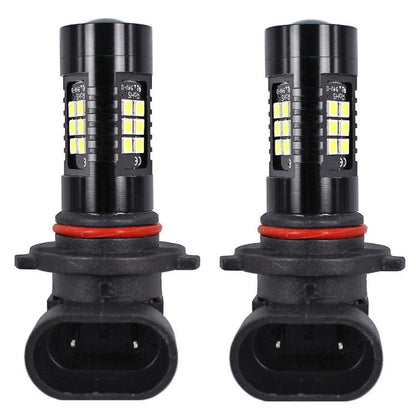 1pair Automotive High-power LED White Light Fog Lamp, 9005