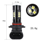 1pair Automotive High-power LED White Light Fog Lamp, 9005
