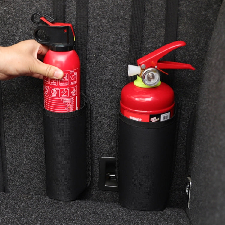Car Fire Extinguisher Storage Bag Auto Seatback Bag Cup Holder, Small, Medium, Large