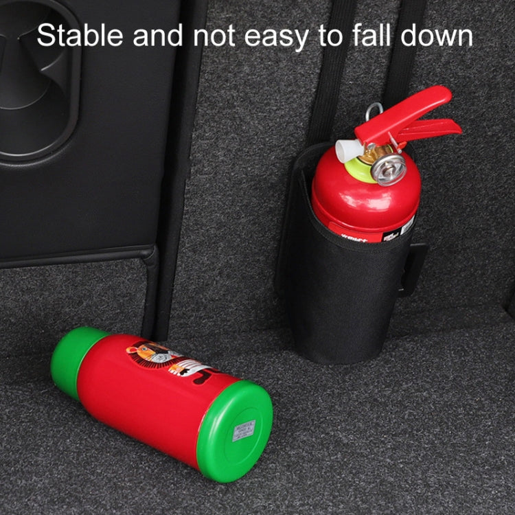 Car Fire Extinguisher Storage Bag Auto Seatback Bag Cup Holder, Small, Medium, Large