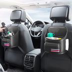 Car Seatback Storage Hanging Bag Vehicle Multifunctional Storing Tissue Box, No Built-In Bucket, With Bulit-In Bucket