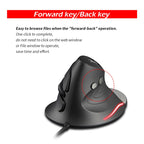 ZELOTES T30 6-keys Vertical Grip Detachable Ergonomic Wired Mouse, T30