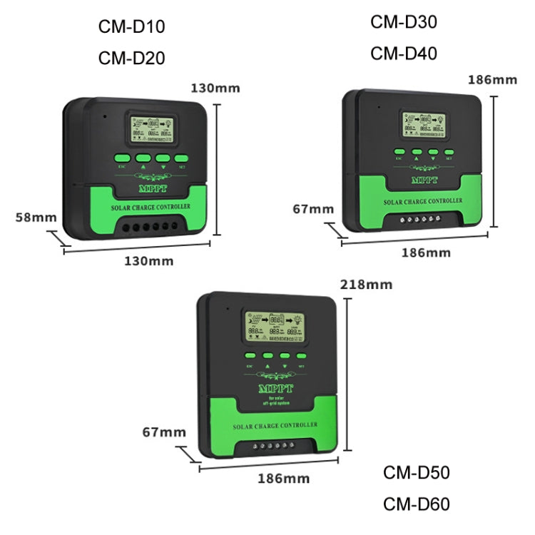 12V-24V 10A WIFI Remote MPPT Home Energy Storage Control System Solar Controller, CM-D10, CM-D20, CM-D30, CM-D40, CM-D50, CM-D60