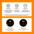 E68S 1200W PTC Ceramic Heating Desktop Smart Electric Heater, EU Plug, US Plug, UK Plug