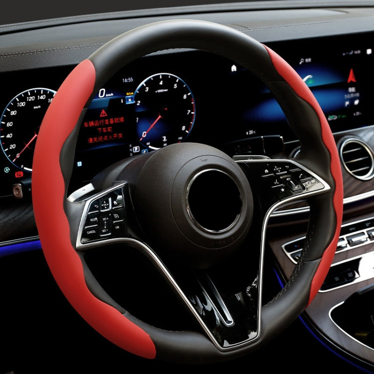 38cm Liquid Silicone Sweat-Absorbing Anti-Skid Car Steering Wheel Cover