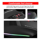 ZELOTES C13 13-keys RGB Lighting Effect Programming Macro Custom Gaming Wired Mouse, C13