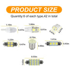 42pcs/Set Car Interior Reading LED Light Combination Set, 42pcs/Set