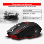 ZELOTES C8 8-buttons Ergonomic Game Programming Custom Wired Mouse, C8