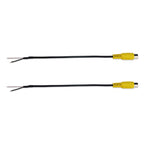 2pcs Car Single AV Audio Cable Lotus Connector RCA Stereo Wire With Shield