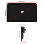 8-Inch HD Wireless CarPlay Screen DVR With Dash Cam/1080p Front Rear Camera/Bluetooth/AirPlay