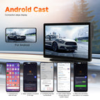 8-Inch HD Wireless CarPlay Screen DVR With Dash Cam/1080p Front Rear Camera/Bluetooth/AirPlay