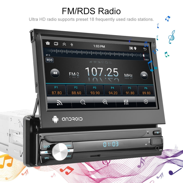 7-Inch Single Din Android 10.0 Carplay Screen With GPS Navigation/Bluetooth/Mirror Link/DVR Input, Standard Edition 1+32G, Standard Edition 2+64G, With 4-light Camera 1+32G, With 4-light Camera 2+64G, With 12-light Camera 1+32G, With 12-light Camera 2+64G