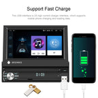 7-Inch Single Din Android 10.0 Carplay Screen With GPS Navigation/Bluetooth/Mirror Link/DVR Input, Standard Edition 1+32G, Standard Edition 2+64G, With 4-light Camera 1+32G, With 4-light Camera 2+64G, With 12-light Camera 1+32G, With 12-light Camera 2+64G
