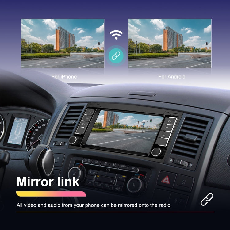 For Volkswagen Touareg 7-Inch Car WiFi Player Android 13 System Support CarPlay/Android Auto, 2+64G Standard Edition, 2+64G With AHD Camera and Mic, 4+64G Standard Edition, 4+64G With AHD Camera and Mic
