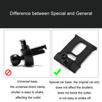 For BMW Car Air Outlet Modified Mobile Phone Holder Base, 04-08 7 Series, 05-12 3 Series, 08-13 X5/X6, 09-15 7 Series, 11-16 X3/X4, 10-17 5GT  Imported, 11-17 5 Series, 11-17 5 Series Universal Applicable to Double Rollers, 12-15 X1                    ...