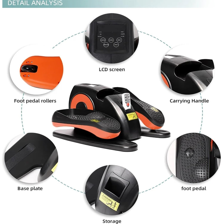 60W Electric Elliptical Machine Small Fitness Bike Stepper 5 Speed ??Adjustable, EU Plug, US Plug