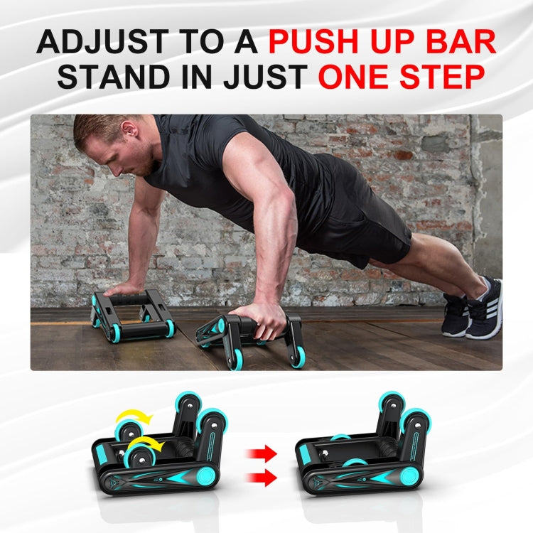 MK5008 Multifunctional Portable Foldable Abdominal Wheel Home Fitness Equipment