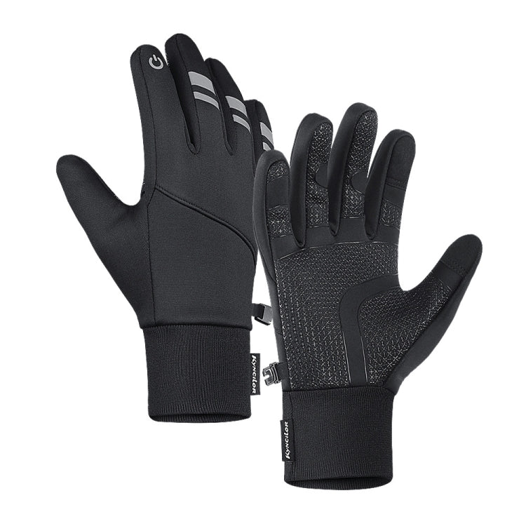 Kyncilor Velvet Warm Cycling Gloves Reflective Touch Screen Ski Water-repellent Elastic Gloves, S, M, L, XL