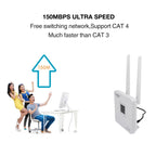 4G LTE CPE Colorful Screen Router Triple Network Plug and Play Mobile Router, EU Plug, Asian Version B1/3/5/38/39/40/41, European Version B1/3/7/8/20/38/39/40/41, US Version B2/4/5/12/17