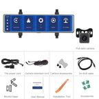 11.26 Inch 2-Split Streaming Media Rearview Mirror Front And Rear Dual Camera Recorder