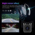 11.26 Inch 2-Split Streaming Media Rearview Mirror Front And Rear Dual Camera Recorder