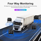 10.36-Inch Car Central Control Smart Player With 4-Way Camera, Standard, 64G TF Card