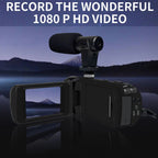 16MP 16X Digital Zoom Vlogging Camera Video Camcorder with 2.4 Inch Flip Screen, Standard US Plug, Standard EU Plug, Standard UK Plug, Standard AU Plug, With Wide Angle & Mic US Plug, With Wide Angle & Mic EU Plug, With Wide Angle & Mic UK Plug        ...