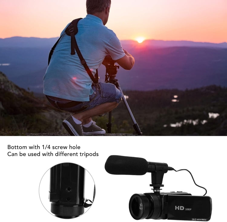 16MP 16X Digital Zoom Vlogging Camera Video Camcorder with 2.4 Inch Flip Screen, Standard US Plug, Standard EU Plug, Standard UK Plug, Standard AU Plug, With Wide Angle & Mic US Plug, With Wide Angle & Mic EU Plug, With Wide Angle & Mic UK Plug        ...