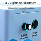SUNSHINE SS-917C Mobile Phone Screen Repair Dust-free Workbench Green White Light Dual Lamps Dust Display Lamp Operator Bench, US Plug, EU Plug