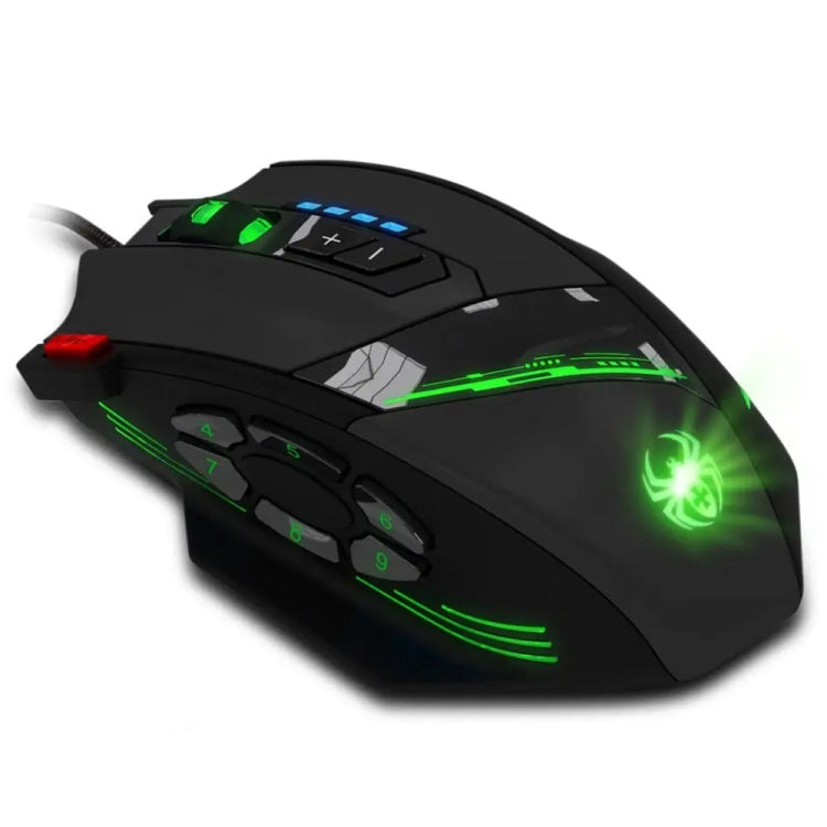 ZELOTES C12 12-buttons Ergonomic Programming Custom Gaming Wired Mouse, C12