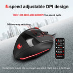 ZELOTES C19 12-Keys Ergonomic Programming Custom Wired Mouse, C19