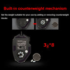 ZELOTES C19 12-Keys Ergonomic Programming Custom Wired Mouse, C19